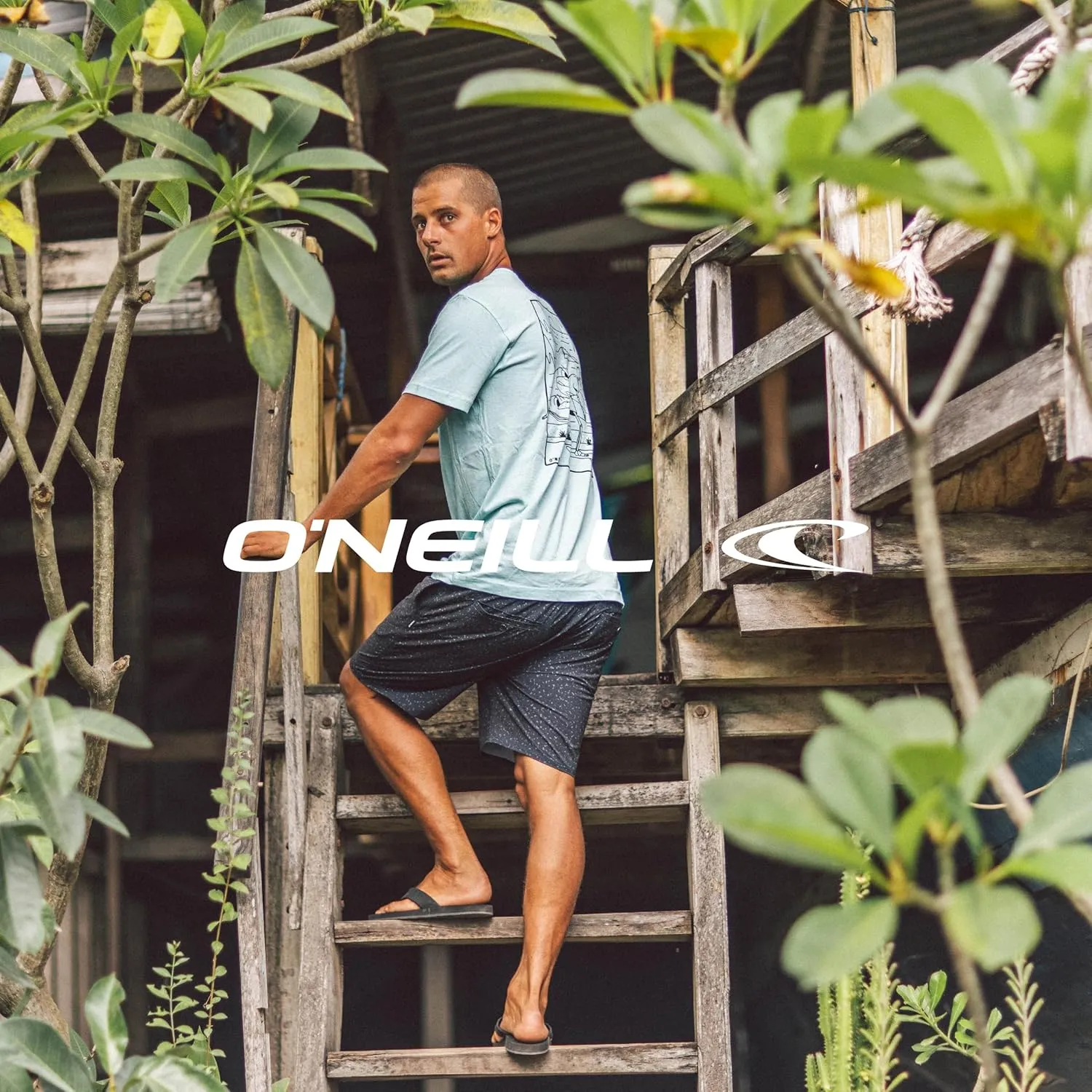 O'Neill Men's Hybrid Khaki Shorts - 21 Inch Outseam, Quick Dry Fabric with Stretch