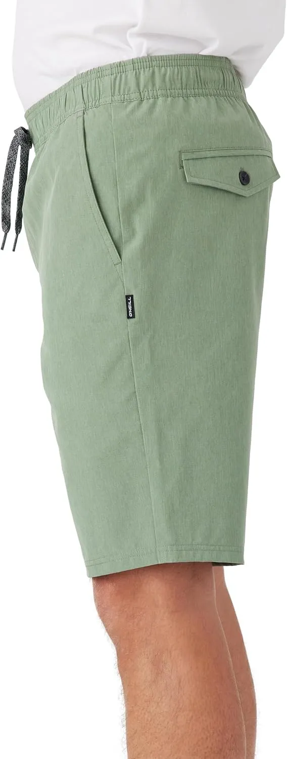 O'Neill Men's Hybrid Khaki Shorts - 21 Inch Outseam, Quick Dry Fabric with Stretch