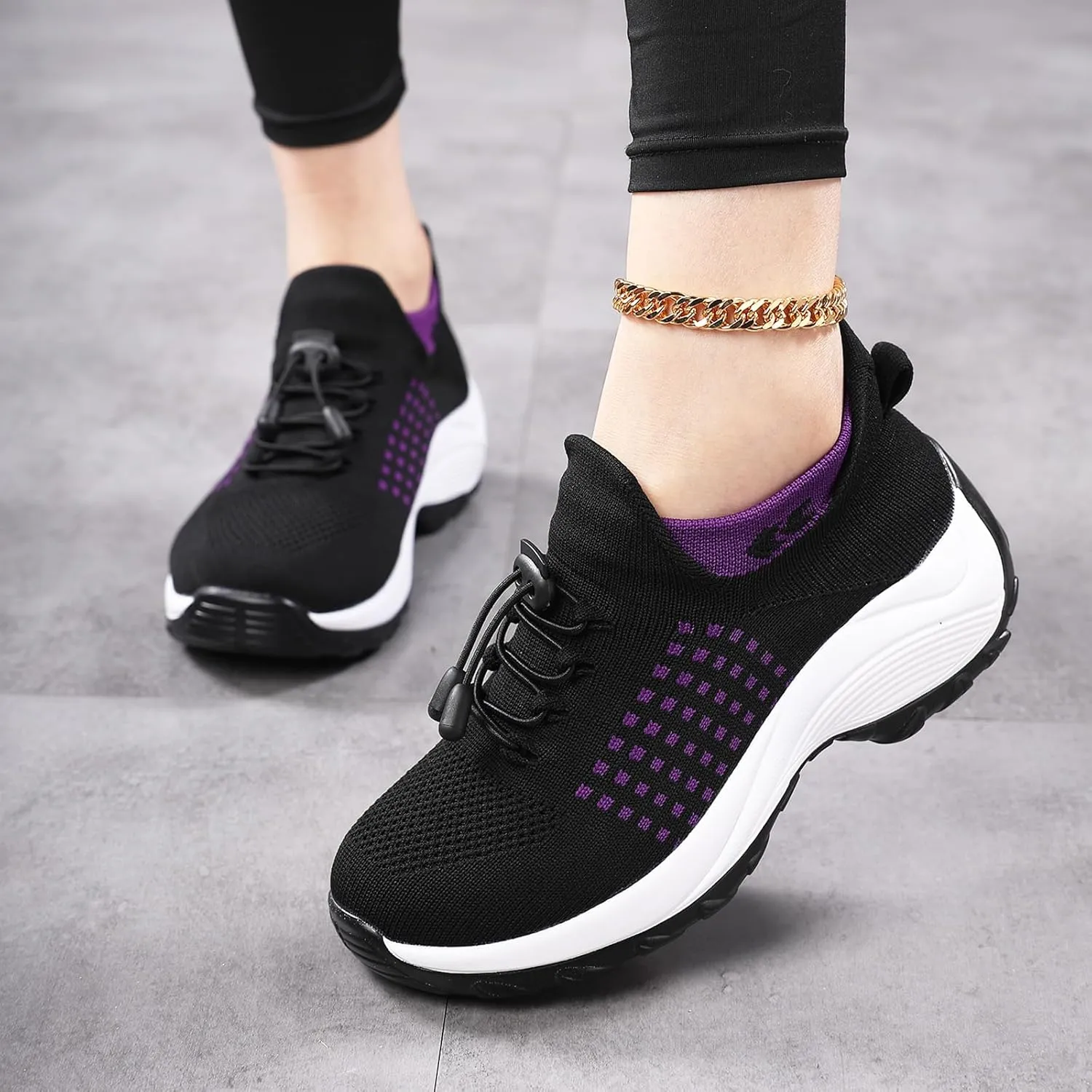Orthopedic Sneakers for Women Men Comfort Wear Orthowear Shoes Walking Slip on Trainers Breathable Arch Support Shoes Ladies Nursing Work Mesh Shoe Running Jogging Sneaker Plantar Fasciitis Unisex