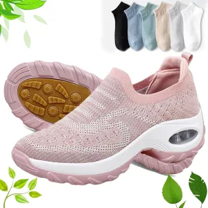 Orthoture Womens Shoes,Arch Support Non Slip Orthoture Shoes,Air Cushion Slip-On Walking Shoes