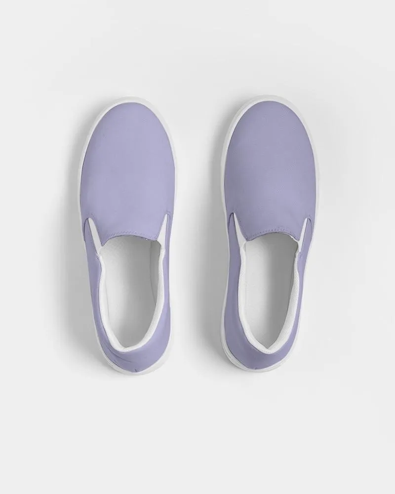 Pale Pastel Blue Slip-On Canvas Sneakers | Women's | Bright Pale Pastel Blue | C30M30Y0K0