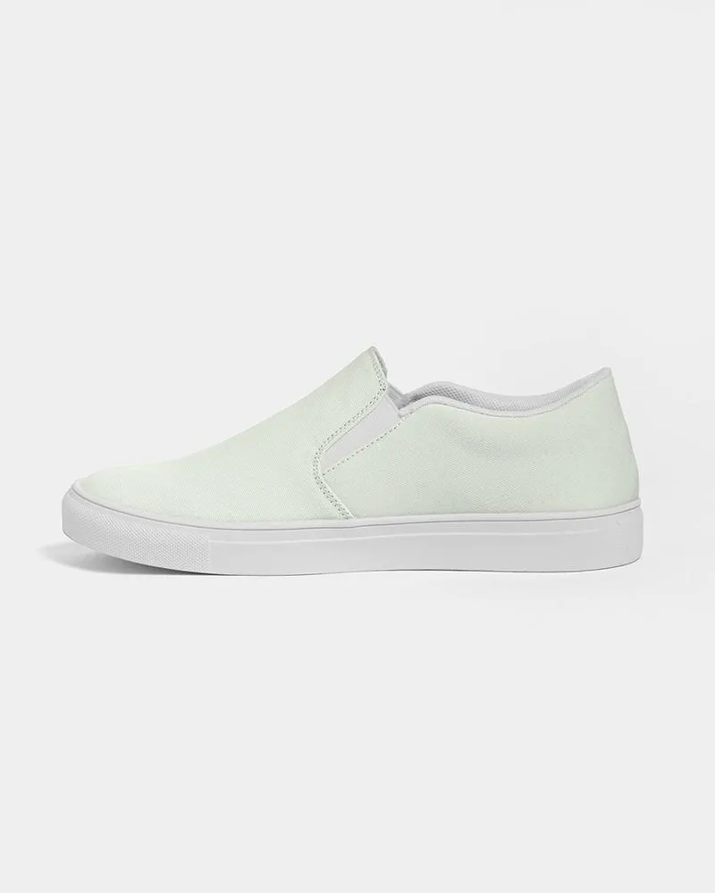 Pale Warm Green Slip-On Canvas Sneakers | Women's | Bright Pale Warm Green | C5M0Y10K0