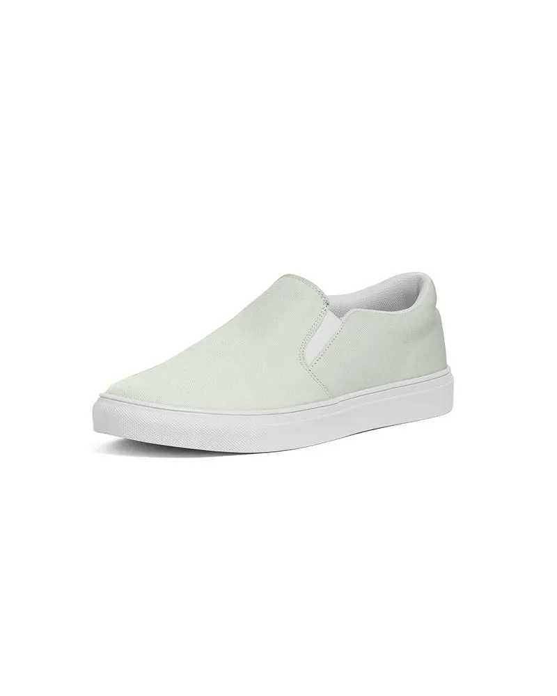 Pale Warm Green Slip-On Canvas Sneakers | Women's | Bright Pale Warm Green | C5M0Y10K0