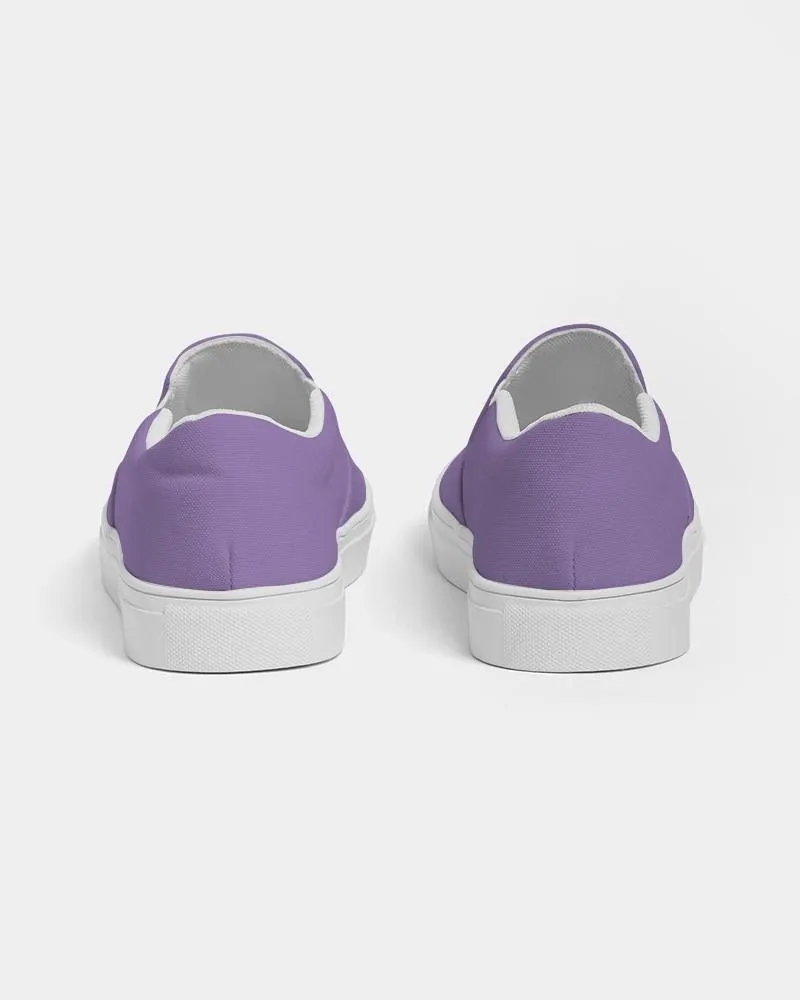 Pastel Violet Slip-On Canvas Sneakers | Men's | Bright Pastel Violet | C45M60Y0K0