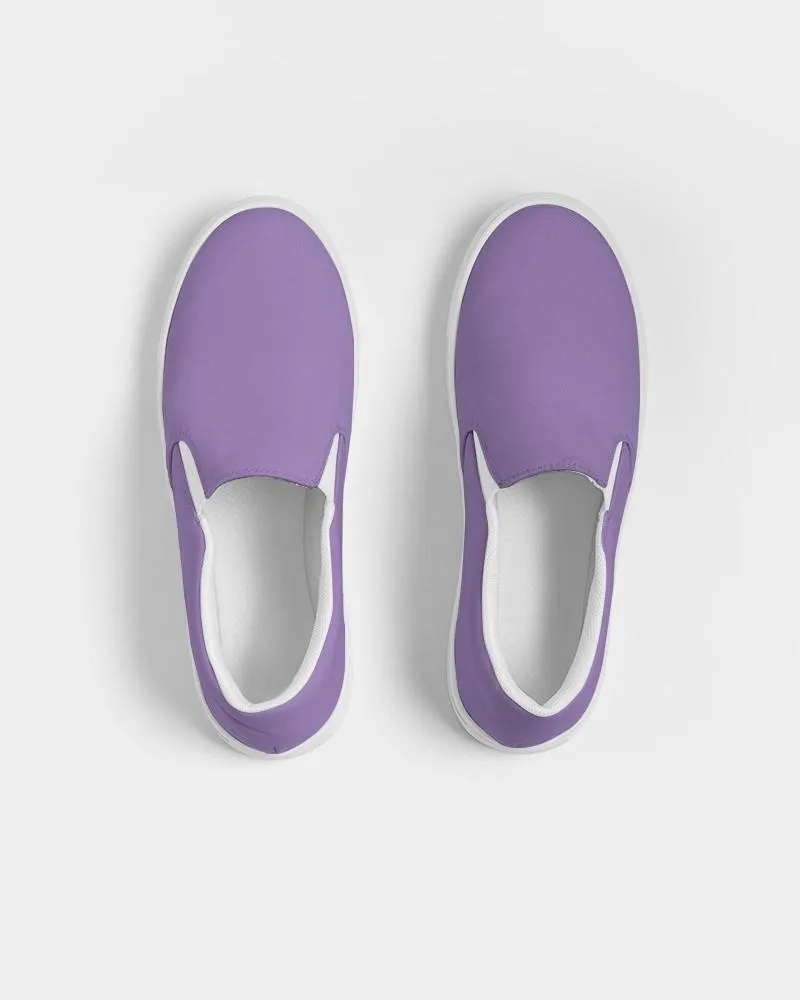 Pastel Violet Slip-On Canvas Sneakers | Men's | Bright Pastel Violet | C45M60Y0K0