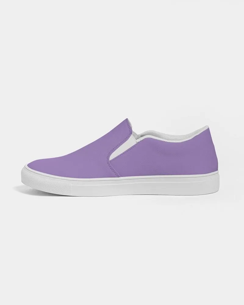 Pastel Violet Slip-On Canvas Sneakers | Men's | Bright Pastel Violet | C45M60Y0K0