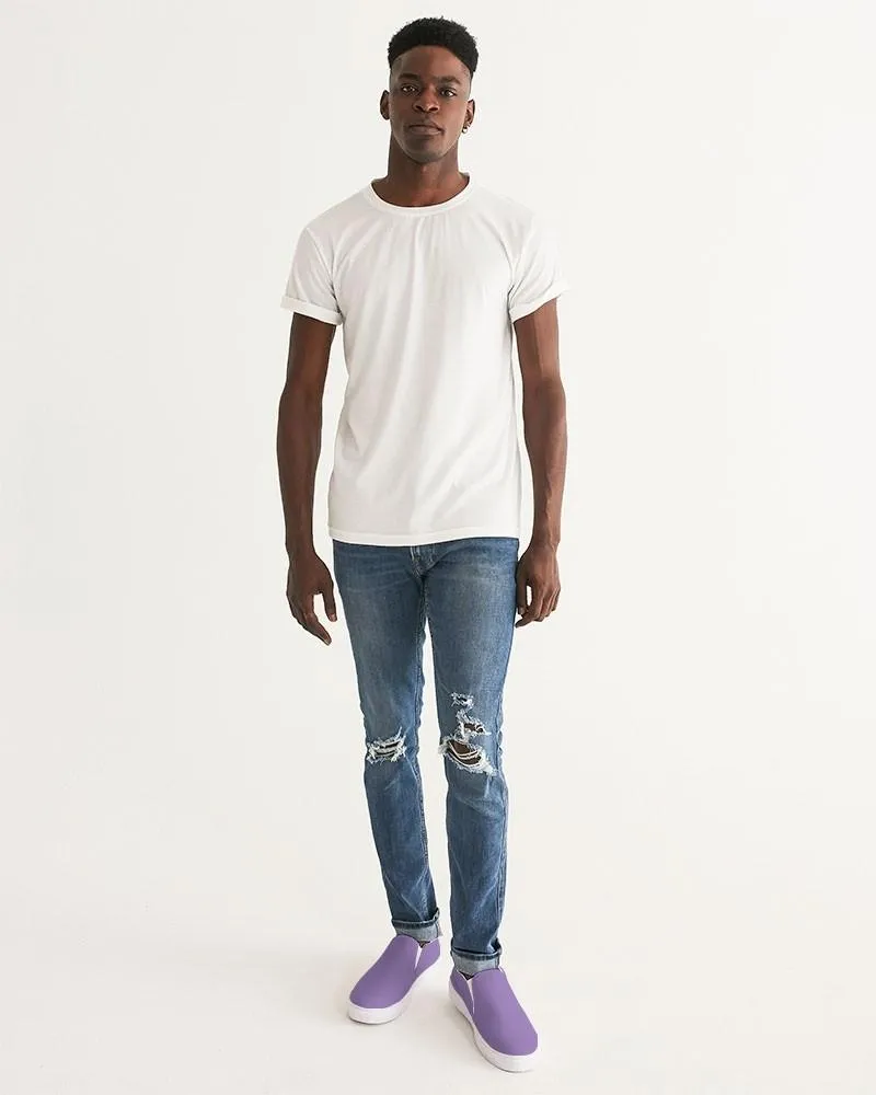 Pastel Violet Slip-On Canvas Sneakers | Men's | Bright Pastel Violet | C45M60Y0K0