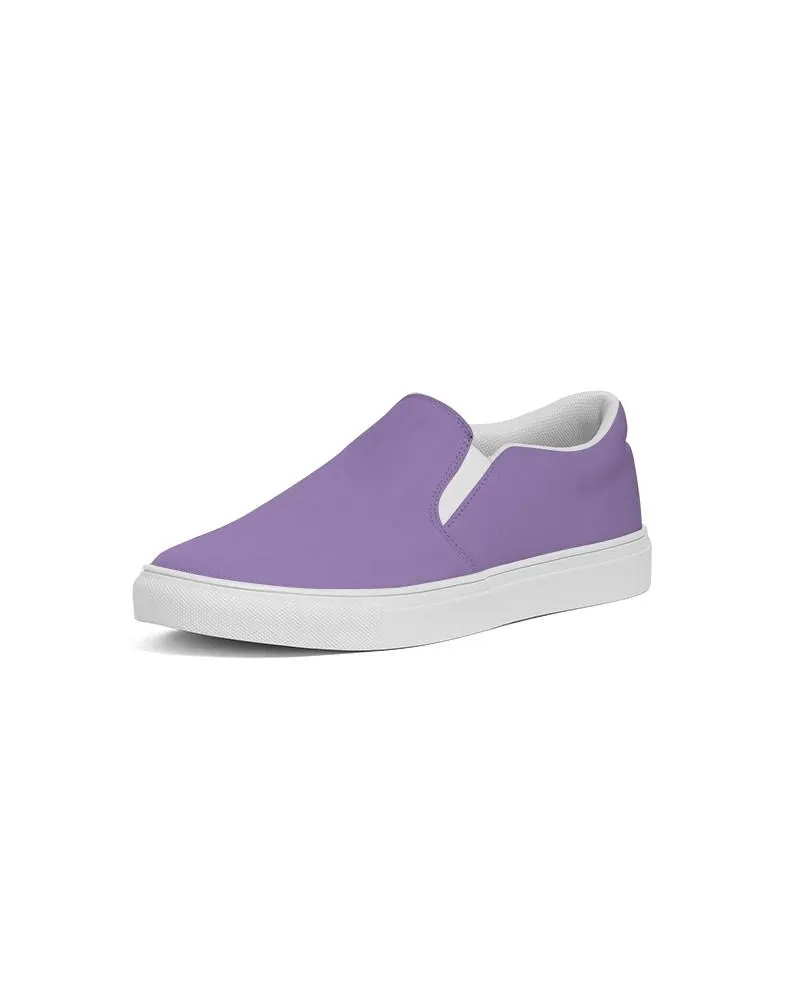 Pastel Violet Slip-On Canvas Sneakers | Men's | Bright Pastel Violet | C45M60Y0K0