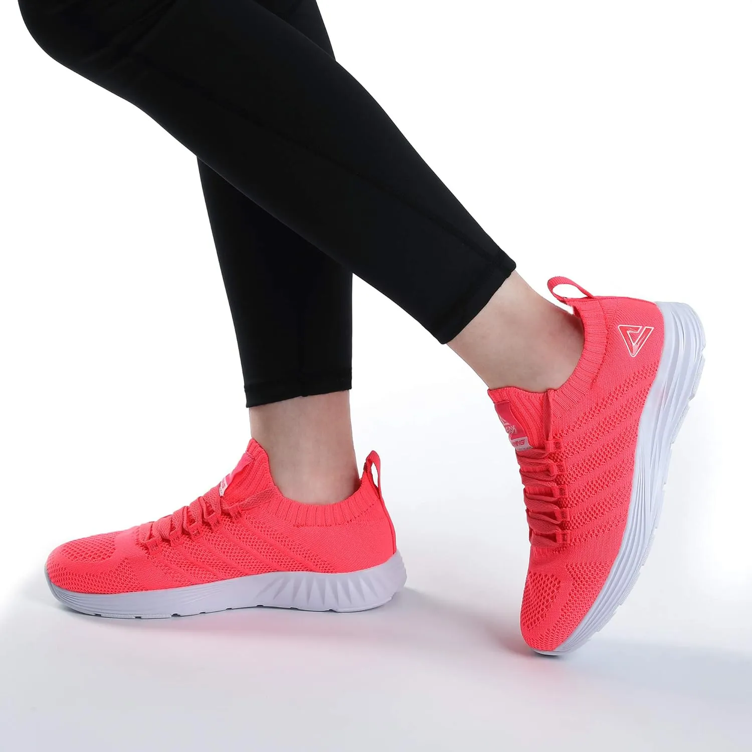 PEAK Womens Lightweight Walking Shoes - Comfortable Slip-on Sneakers for Running, Tennis, Gym, Casual Workout