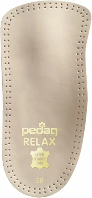 Pedag Relax 3/4 Insoles | German Made | Wide Arch Support Inserts with Latex Heel Cup & Metatarsal Pad | Perfect for Overpronation | Tan | Women’s US 8/EU 38