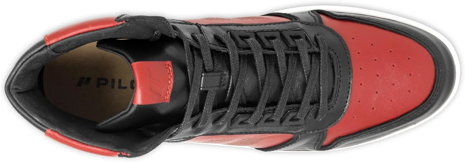 Piloti Driving Shoes for Men, Drift Mid Italian Nubuck Leather High Top Everyday Driving Sneaker