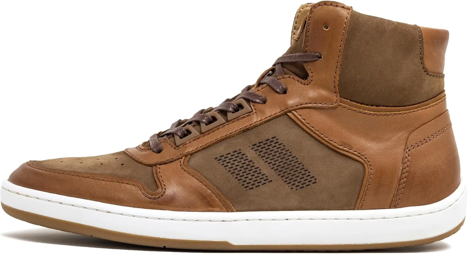Piloti Driving Shoes for Men, Drift Mid Italian Nubuck Leather High Top Everyday Driving Sneaker