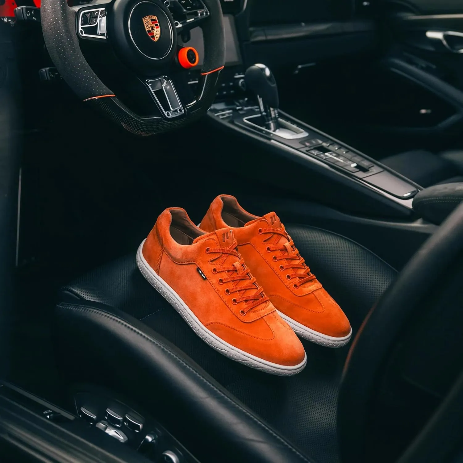Piloti Driving Shoes for Men, Shift Italian Suede Performance Everyday Driving Sneakers for Men
