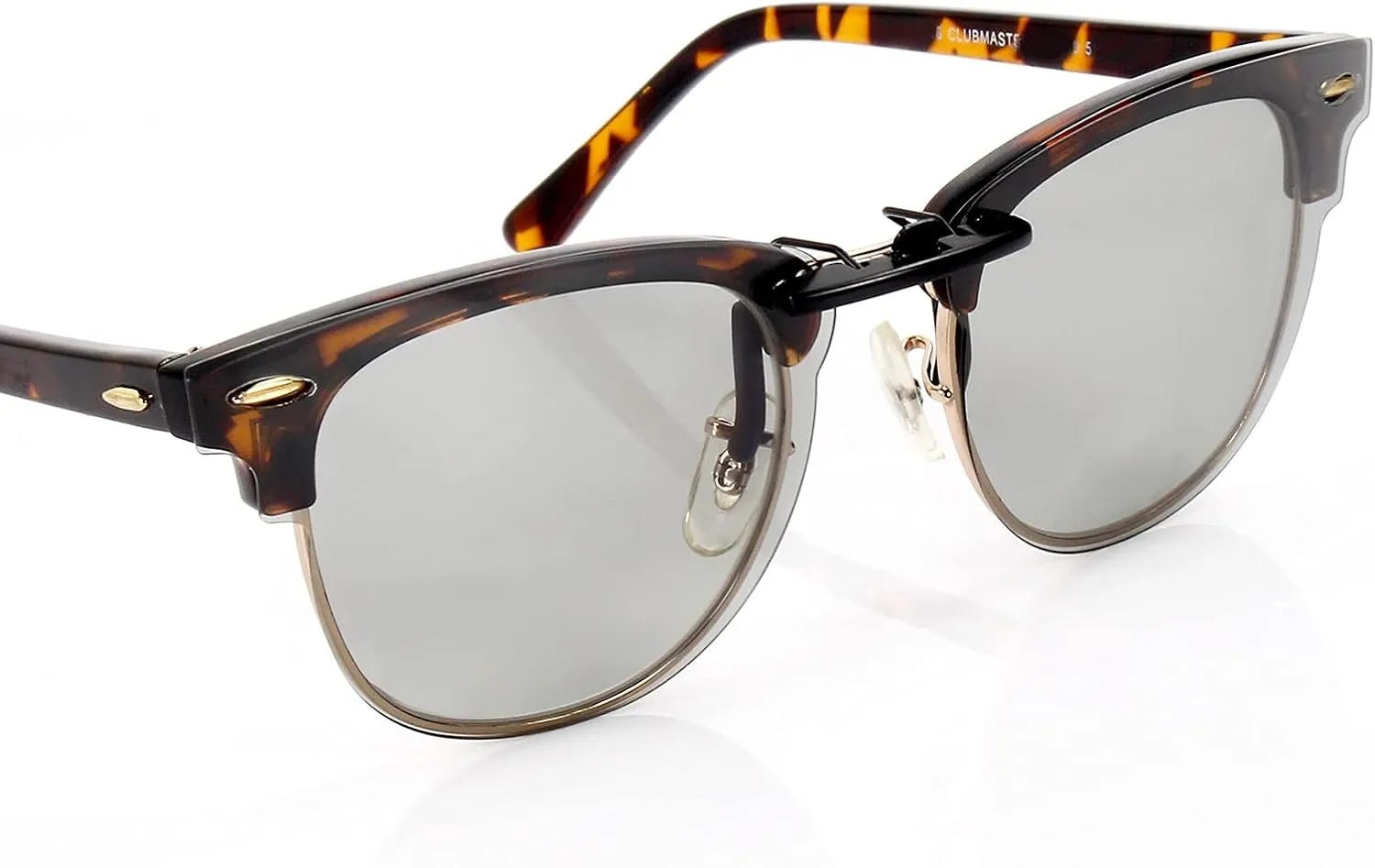 Polarized CLIP-ON Sunglasses for Ray-Ban Clubmaster RB3016 (RX3016) 51X21