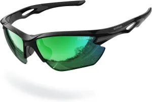 Polarized Sports Sunglasses for Men Women Cycling Running Fishing Glasses TR90 Unbreakable Frame UV Protection