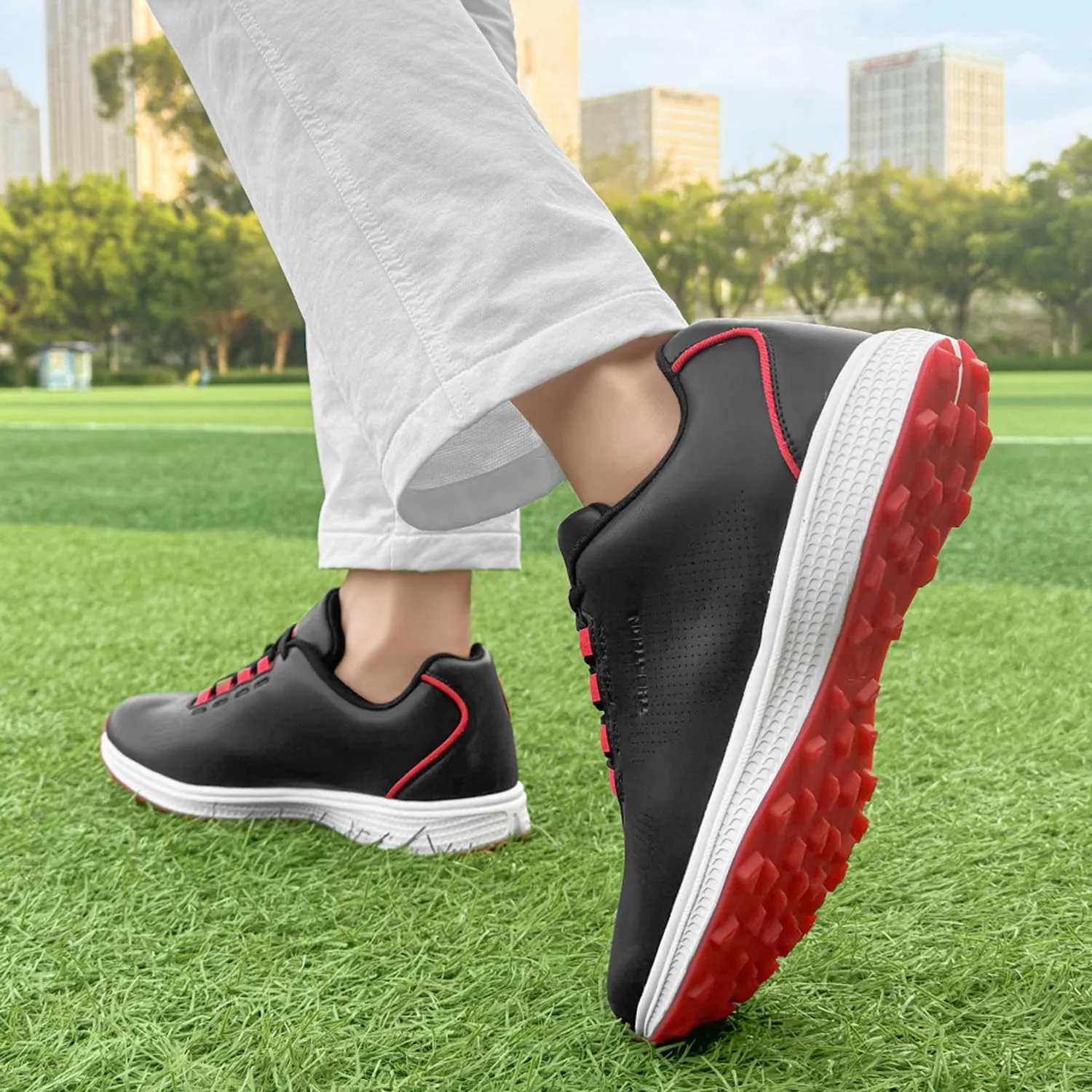 Professional Golf Shoes Men Sipkeless Golf Sneakers for Men Light Weight Walking Footwears