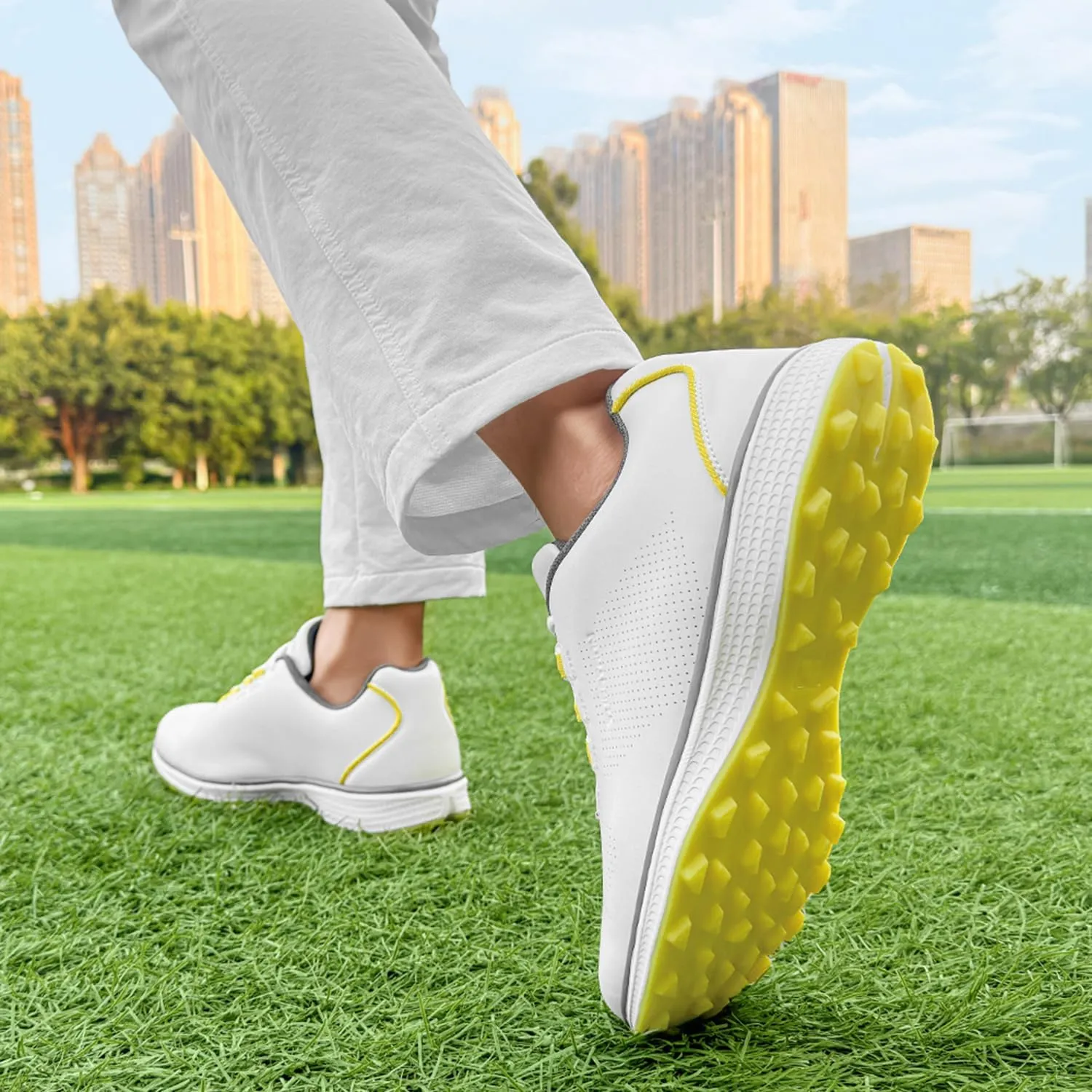 Professional Golf Shoes Men Sipkeless Golf Sneakers for Men Light Weight Walking Footwears