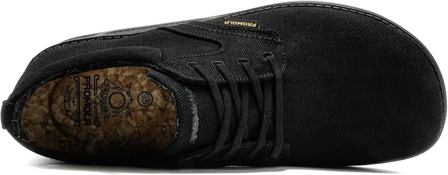 PROMOLA Wide Toe Box Shoes for Men Casual Dress Shoes Wide Width Non Slip Walking Shoes with Arch Support