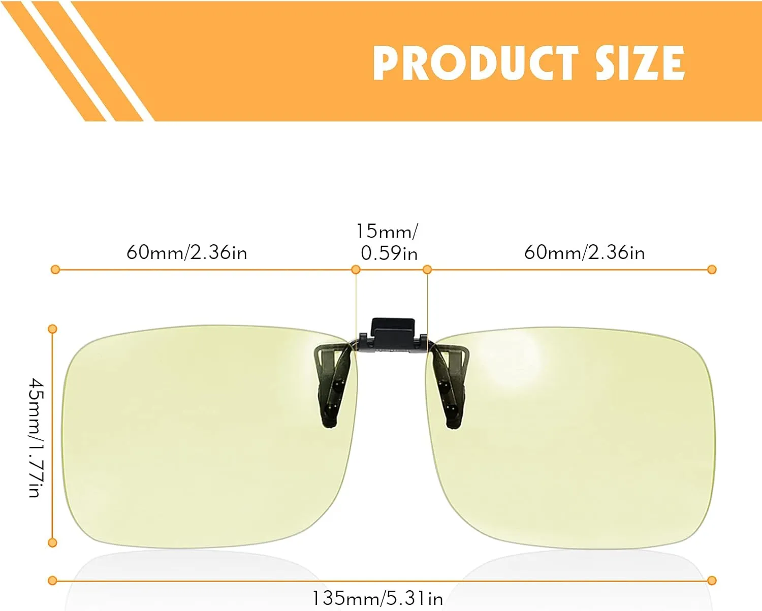PSI Premium Blue Light Blocking Clip On Prescription Glasses, Relief Eye and good for sleep