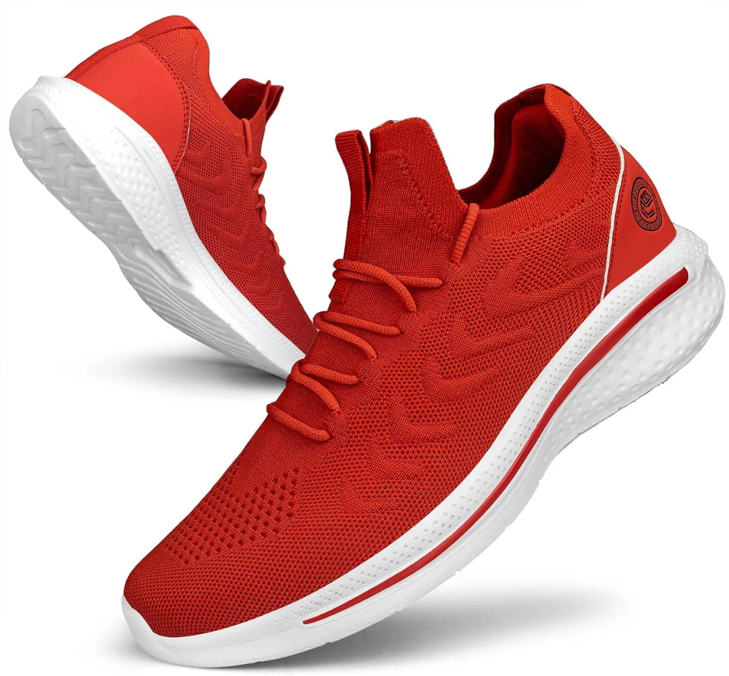 Pujcs Mens Walking Shoes Non Slip Running Shoes Breathable Slip on Sneakers Lightwight Gym Tennis Shoes for Men