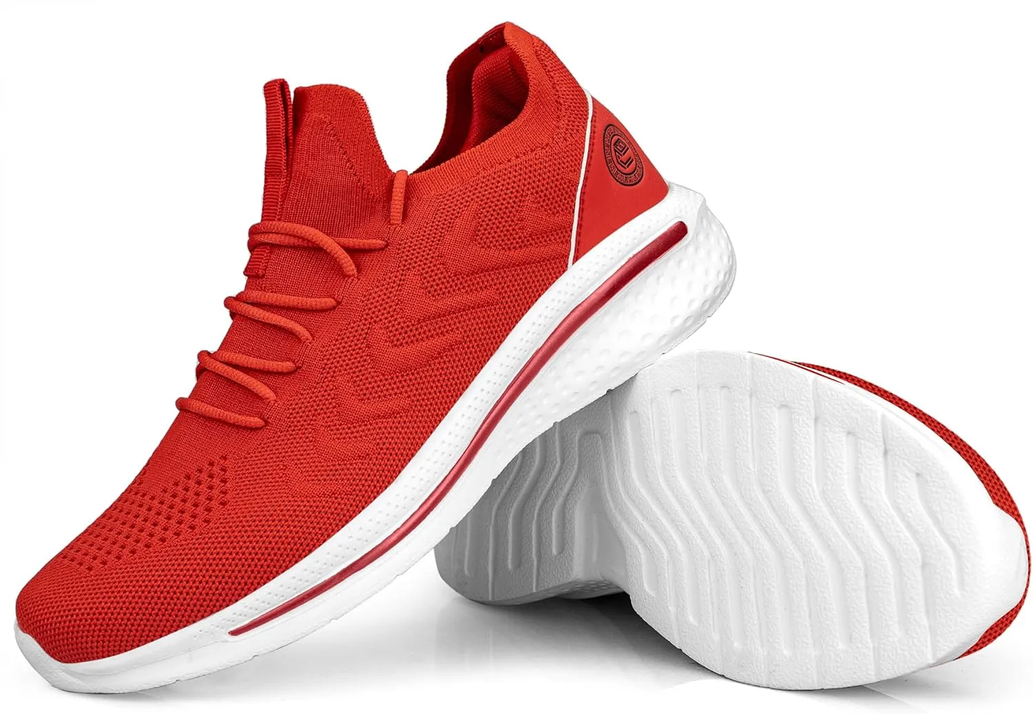 Pujcs Mens Walking Shoes Non Slip Running Shoes Breathable Slip on Sneakers Lightwight Gym Tennis Shoes for Men