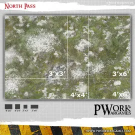 PWork - North Pass - Wargames Terrain Mat - 44X60"