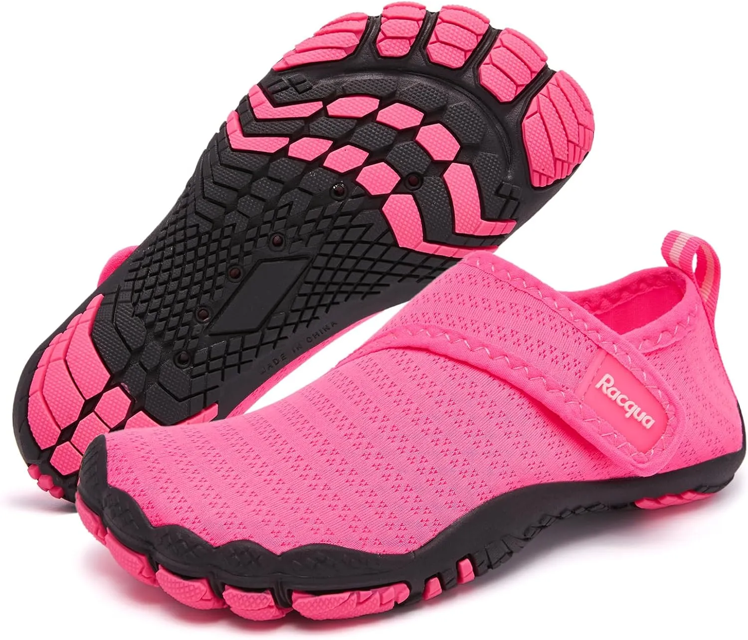 Racqua Boy's Girl's Kids Toddler Water Shoes Quick Dry Barefoot Lightweight Pool Swim Beach Sport Aqua Shoes(Toddler/Little Kid/Big Kid)
