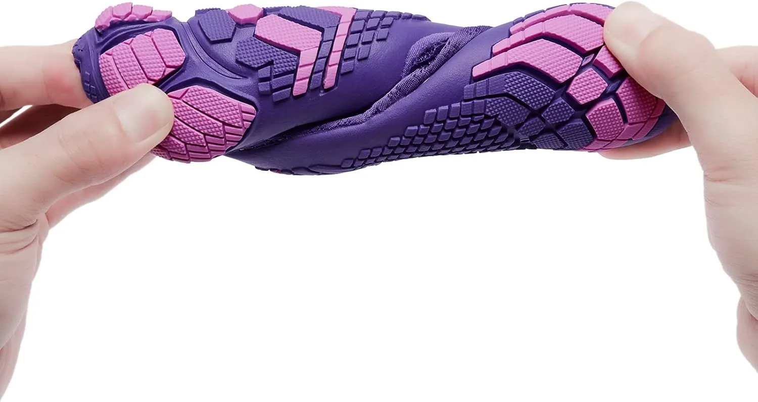 Racqua Boy's Girl's Kids Toddler Water Shoes Quick Dry Barefoot Lightweight Pool Swim Beach Sport Aqua Shoes(Toddler/Little Kid/Big Kid)