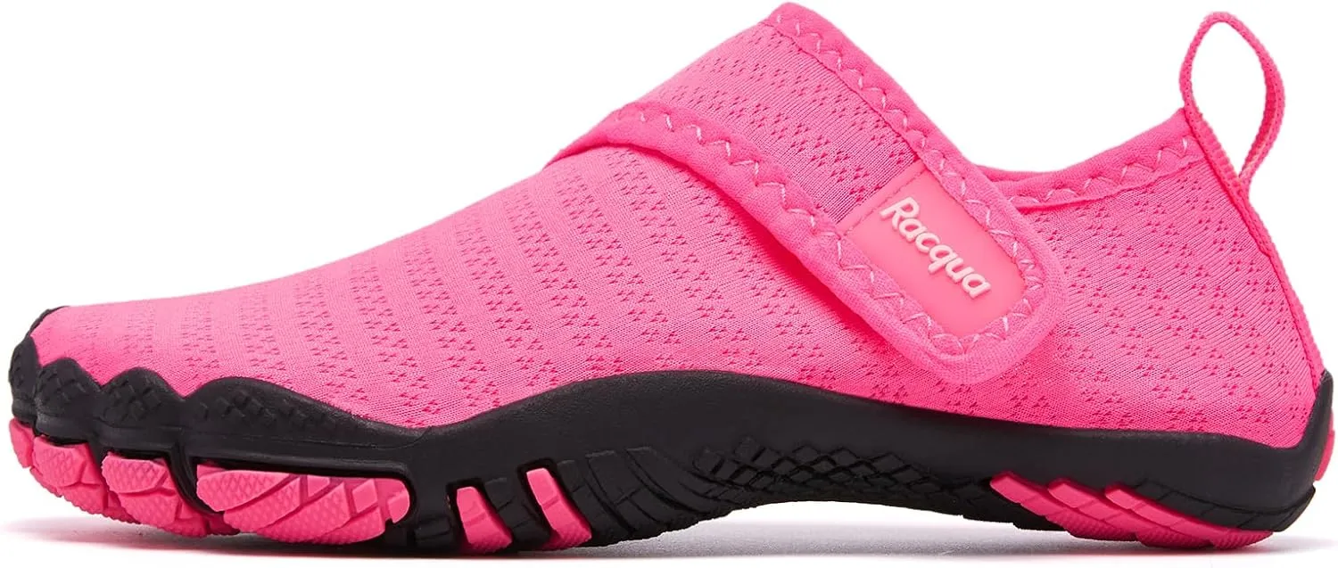 Racqua Boy's Girl's Kids Toddler Water Shoes Quick Dry Barefoot Lightweight Pool Swim Beach Sport Aqua Shoes(Toddler/Little Kid/Big Kid)