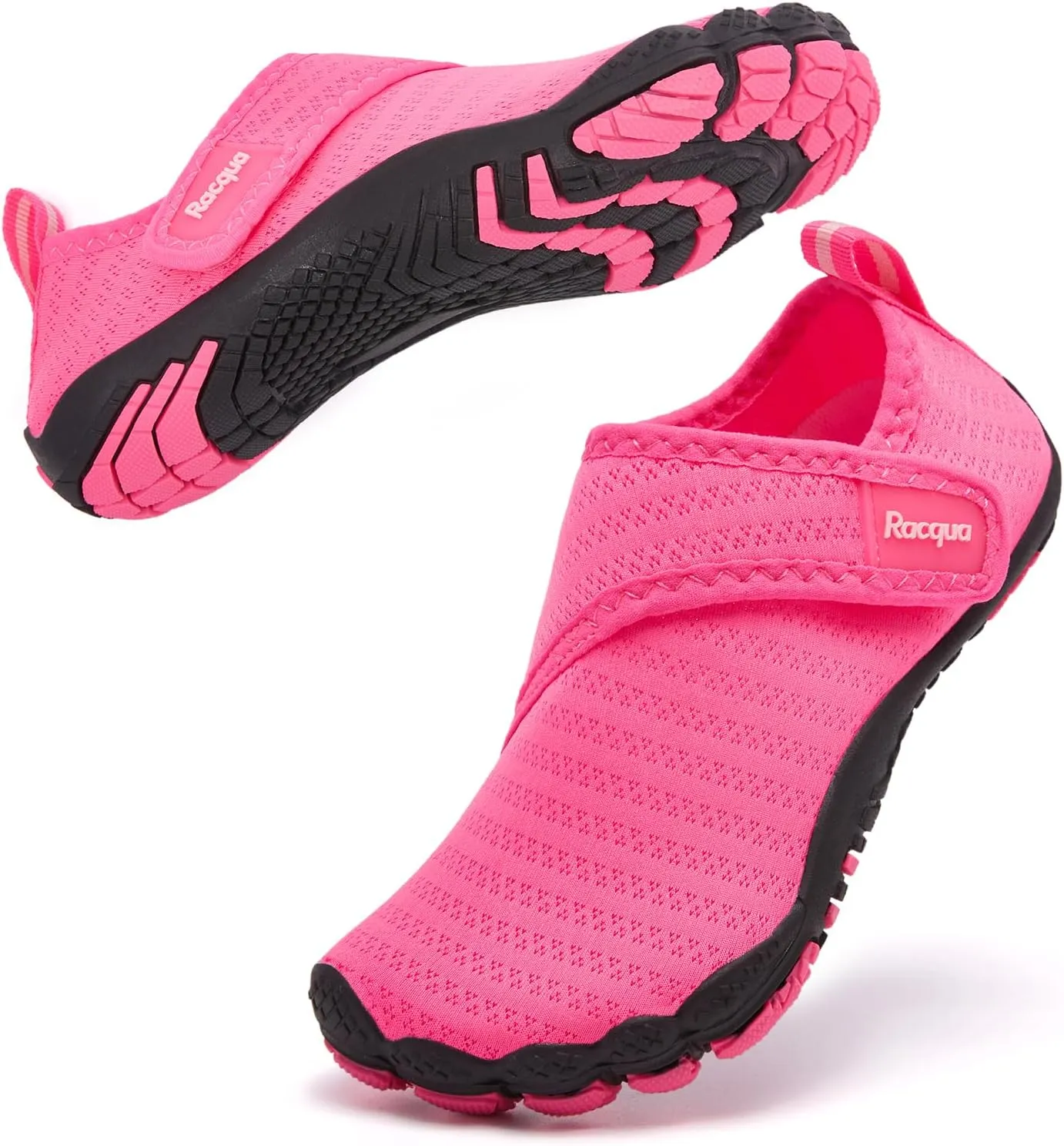 Racqua Boy's Girl's Kids Toddler Water Shoes Quick Dry Barefoot Lightweight Pool Swim Beach Sport Aqua Shoes(Toddler/Little Kid/Big Kid)