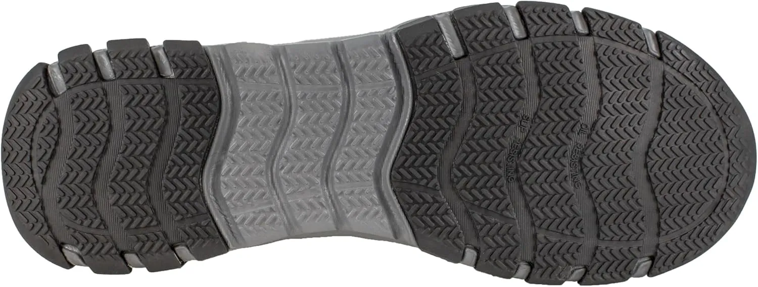 Reebok Men's Rb4016 Sublite Steel Toe Athletic Work Shoe Black with Grey Trim Safety