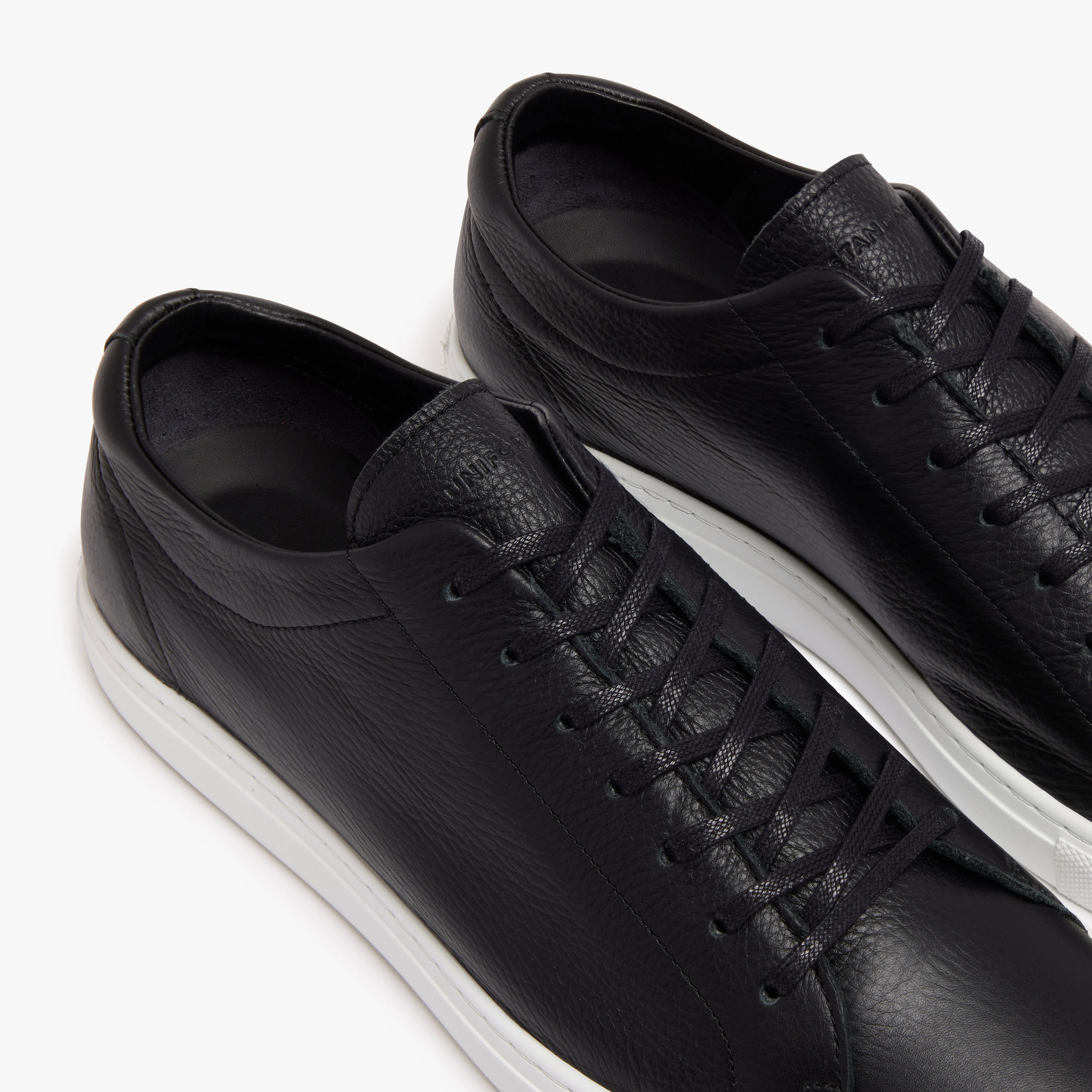 Relaxed Sneaker Black Leather Mens