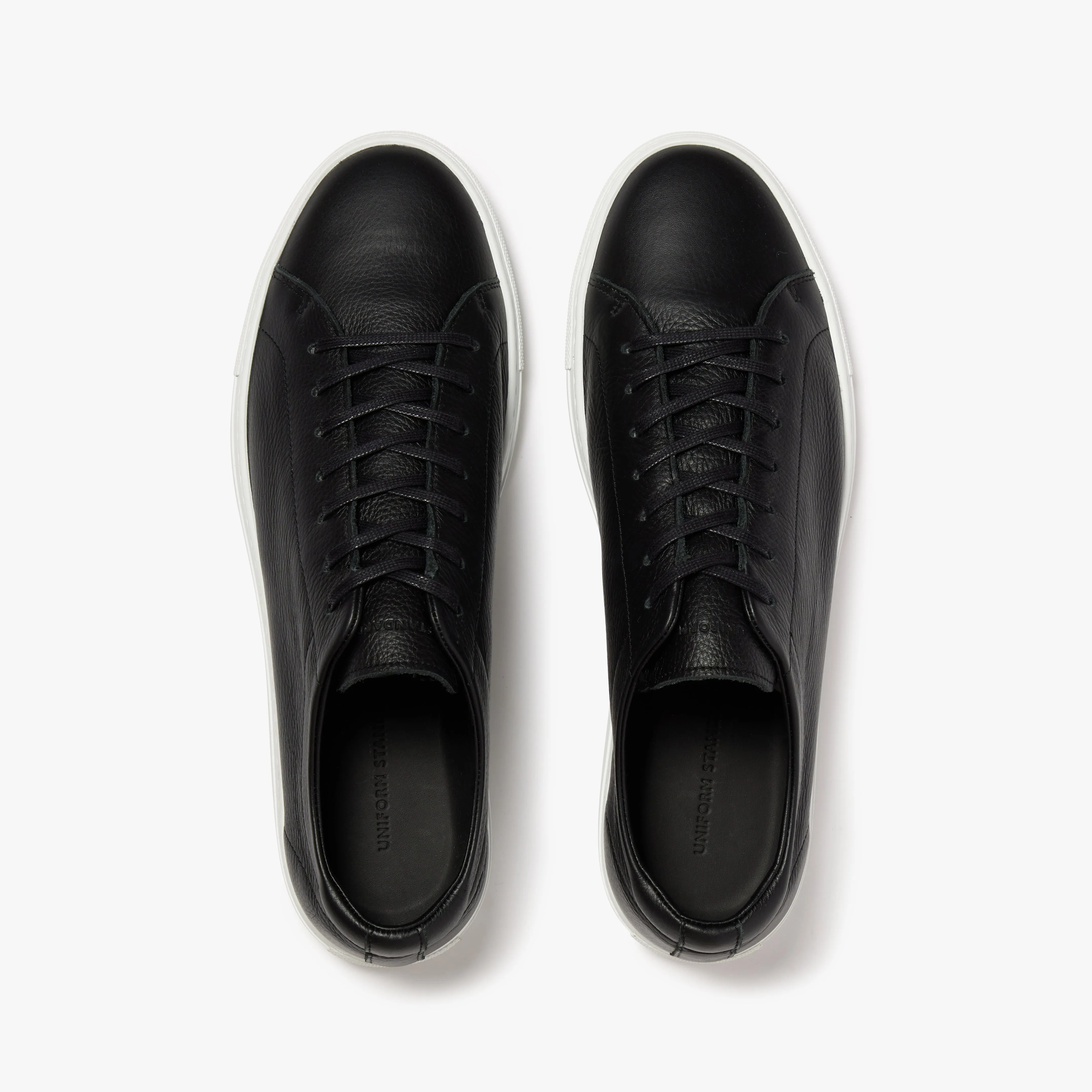 Relaxed Sneaker Black Leather Mens