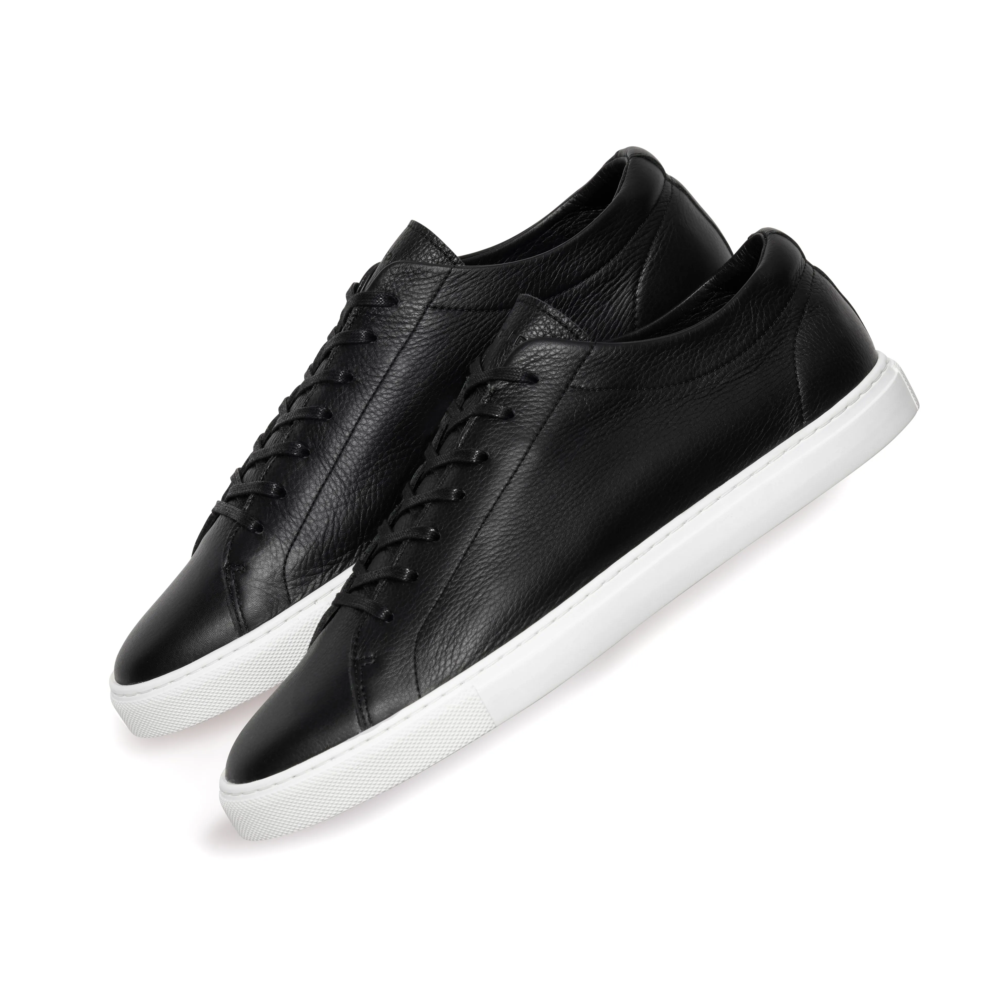 Relaxed Sneaker Black Leather Mens