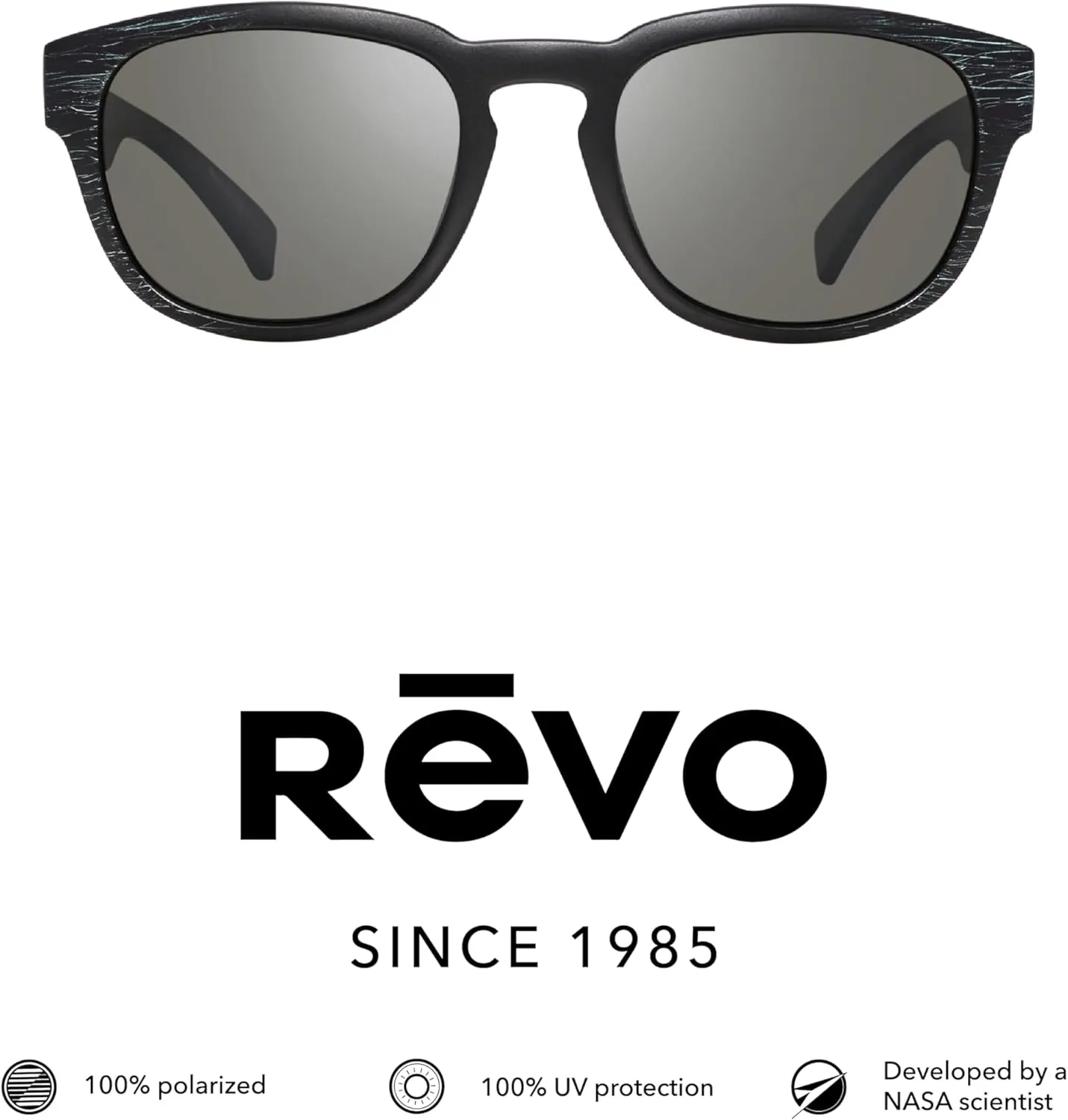 Revo Sunglasses Zinger: Polarized Lens with Rectangle Keyhole Bridge Frame