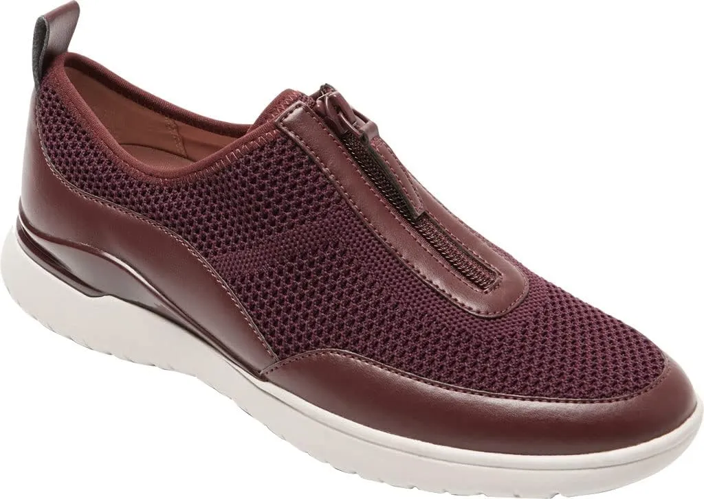Rockport Total Motion Sport Zip Shoes Oxblood 10 M (B)