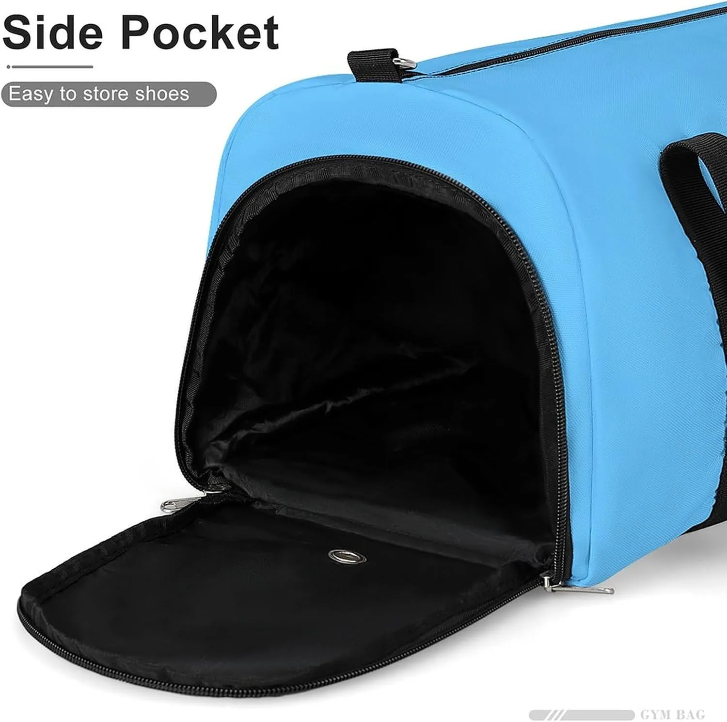 Saint Lucia Flag Gym Duffel Bag for Men Women Shoe Compartment Waterproof Lightweight Weekender