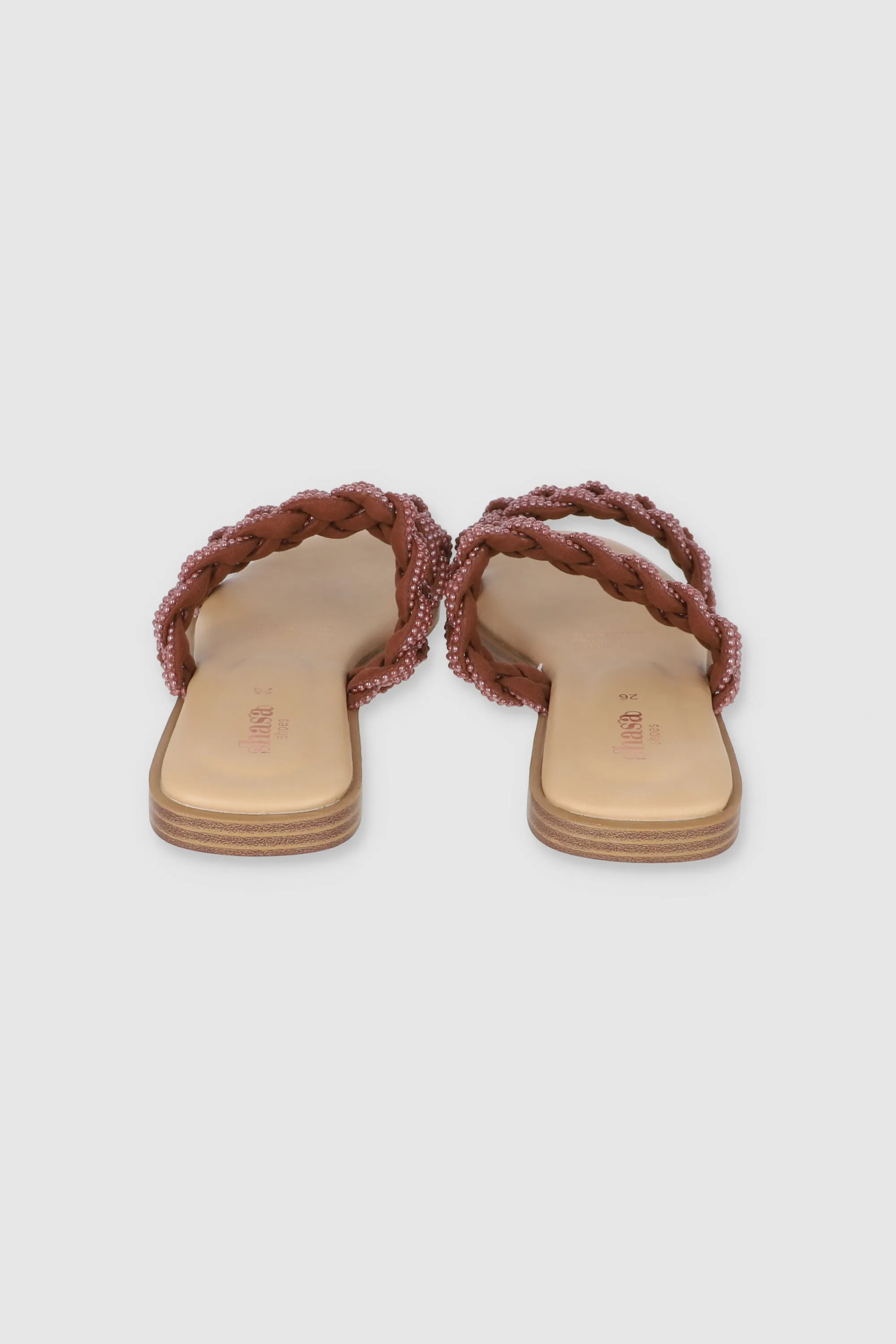 Sandalia Plana Trenza Plana