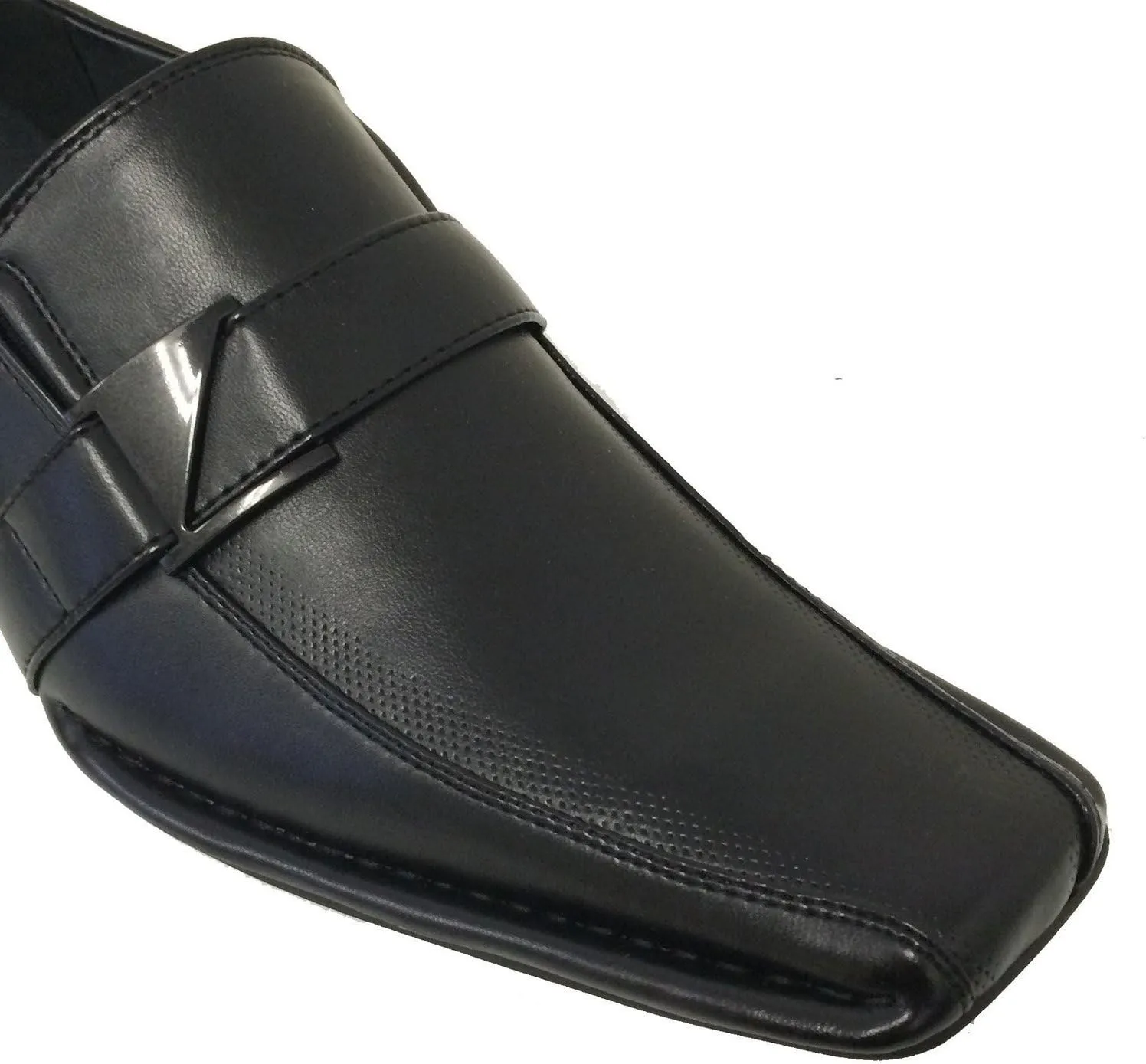 Santoni Men's Dress Shoes Casual Loafers Slip on Buckle Italian Styles