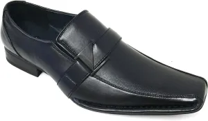 Santoni Men's Dress Shoes Casual Loafers Slip on Buckle Italian Styles