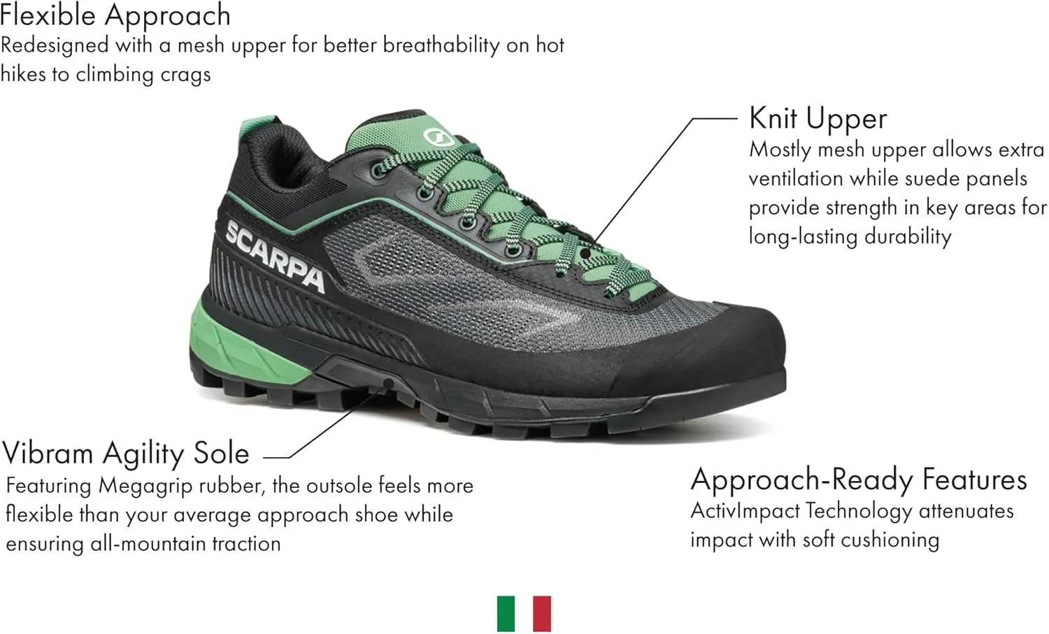 SCARPA Women's Rapid LT Lightweight Hiking & Approach Shoes