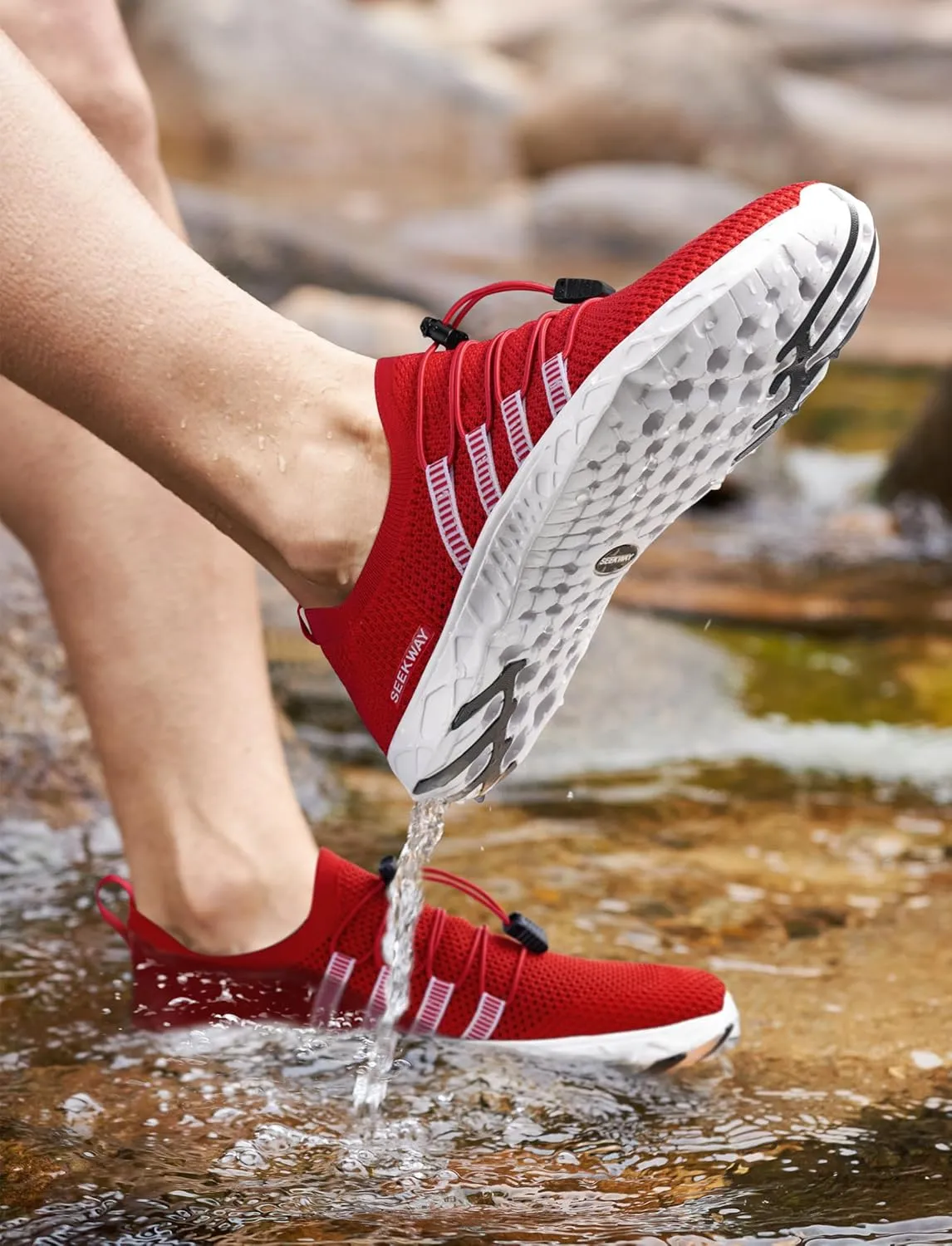 SEEKWAY Mens Womens Water Shoes Quick Dry Aqua Shoes Barefoot for Beach Surf Hiking Pool Water Sports