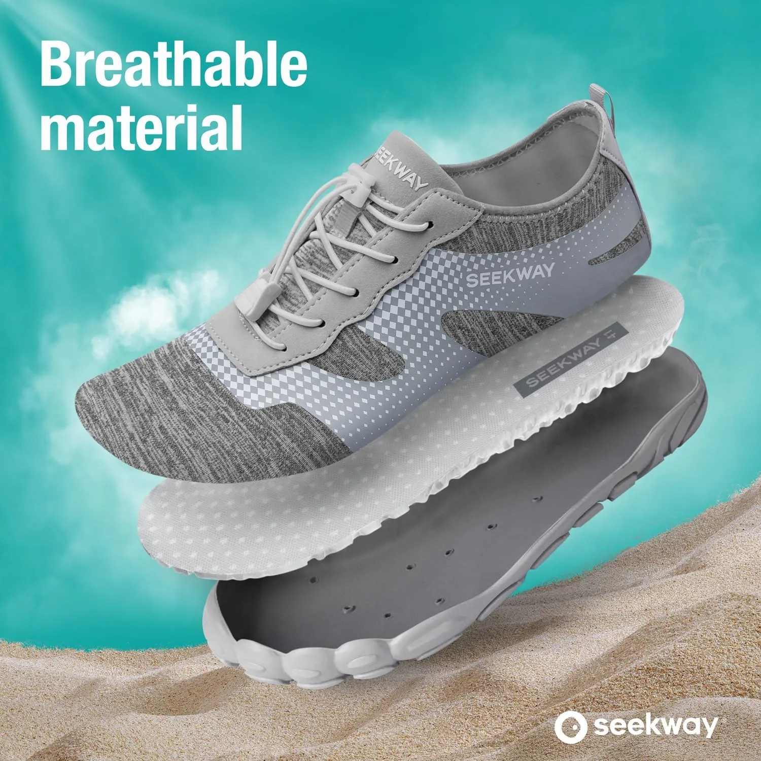 SEEKWAY Water Shoes Men Women Adult Quick-Dry Aqua Sock Barefoot for Beach Swim River Pool Lake Hiking Kayaking Surfing