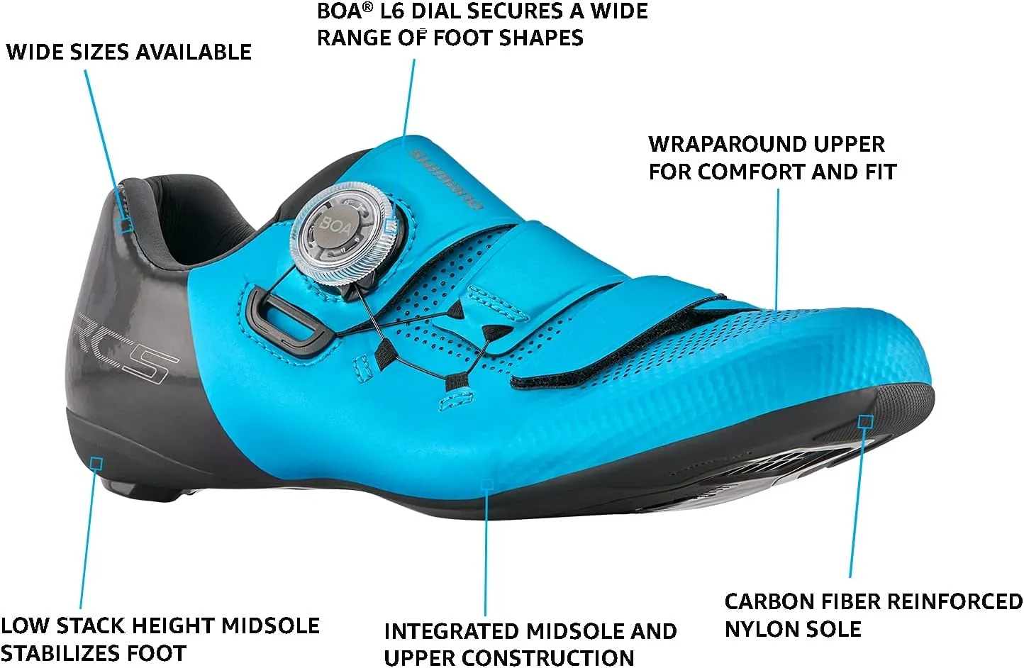 SHIMANO SH-RC502W Lightweight Women’s Road Cycling Shoe Packed with Pro Features