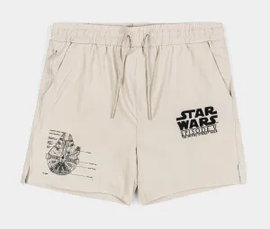 Shoe Palace Star Wars™ MILLENNIUM FALCON™ Hybrid Mens Shorts (Beige/Black)