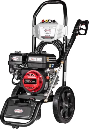 Simpson Cleaning 3100 PSI Gas Pressure Washer, 2.3 GPM Power Washer for Residential Use, CRX165 Engine, 25-Foot Hyflex Hose, MegaShot, 49-State (MS61222-S)