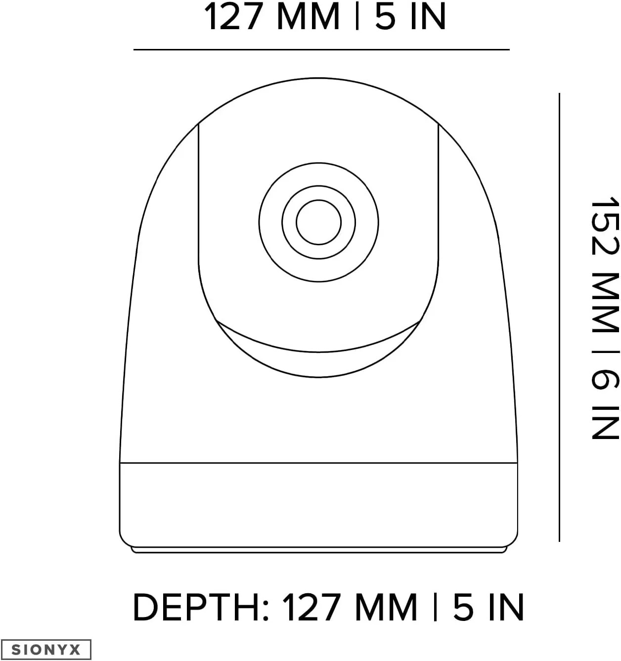 SiOnyx Nightwave Camera, Rugged Ultra-Low Light Night Vision Marine Camera, Flexible Connectivity, Temporary and Permanent Mounting Options, DIY Installation, White