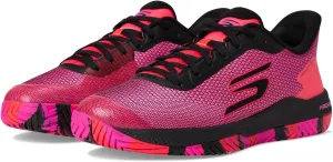 SKECHERS Men's Pickleball Viper Court Pro 2.0 Sneaker, Black/Hot Pink, 11.5