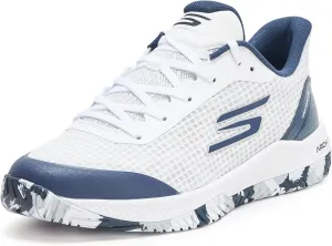 SKECHERS Men's Pickleball Viper Court Pro Sneaker, White/Navy, 10