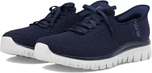 Skechers Modern Comfort Women's Women's Graceful-First Blush Hands Free Slip-Ins Sneaker, Navy, 5